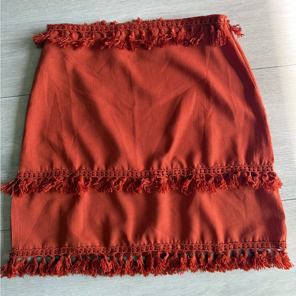 Boho Fringe Skirt